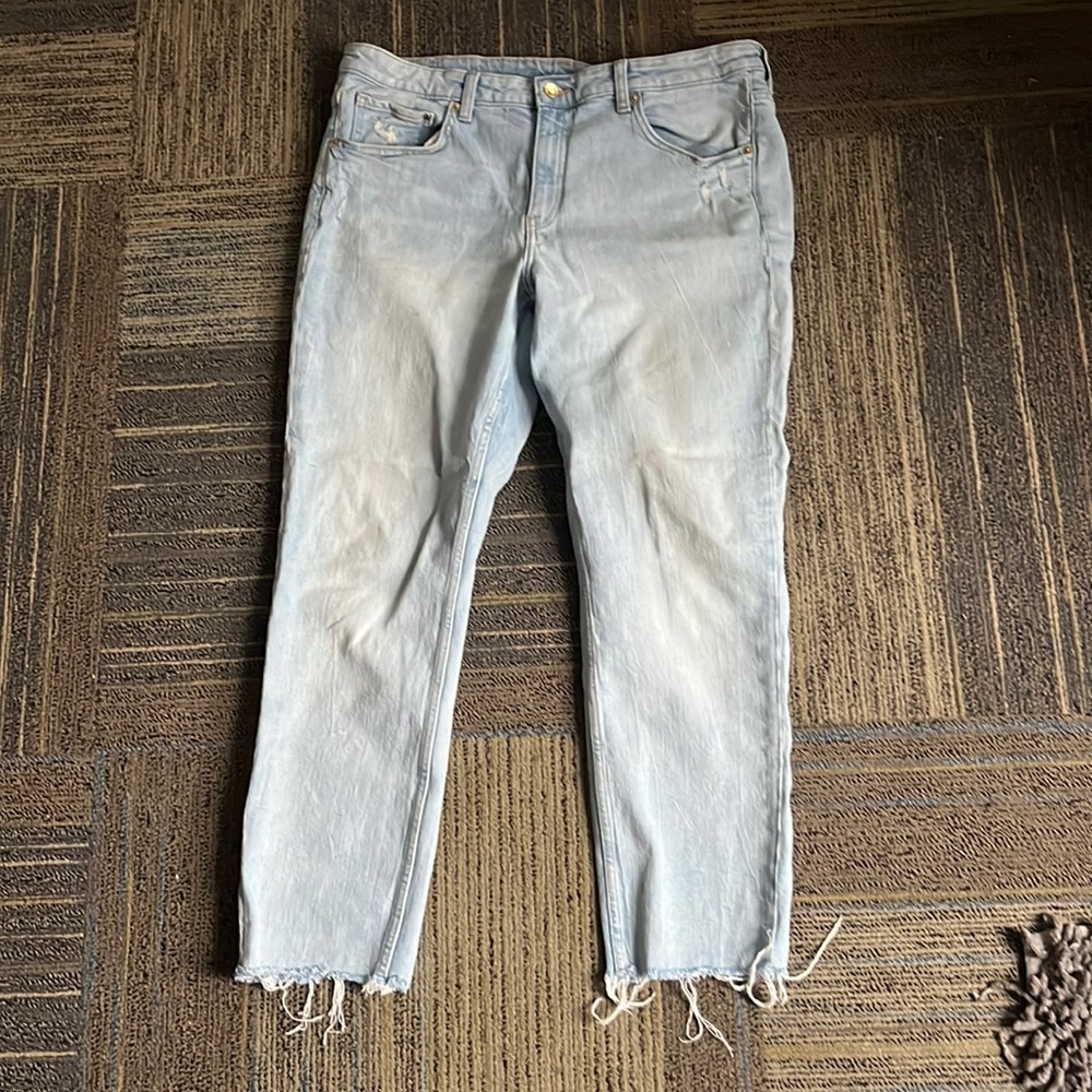 H & M slim fit blue light wash jeans